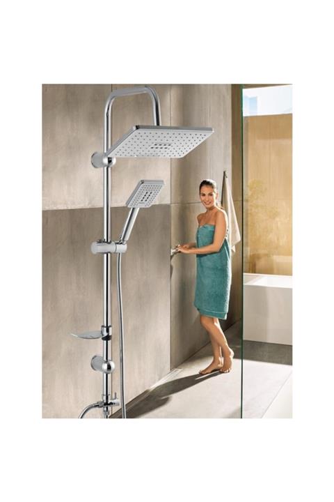 Mbois Kaliteli Lüks Robot Yağmurlama Tepe Duş Seti (beyaz)dikdörtgen Başlık