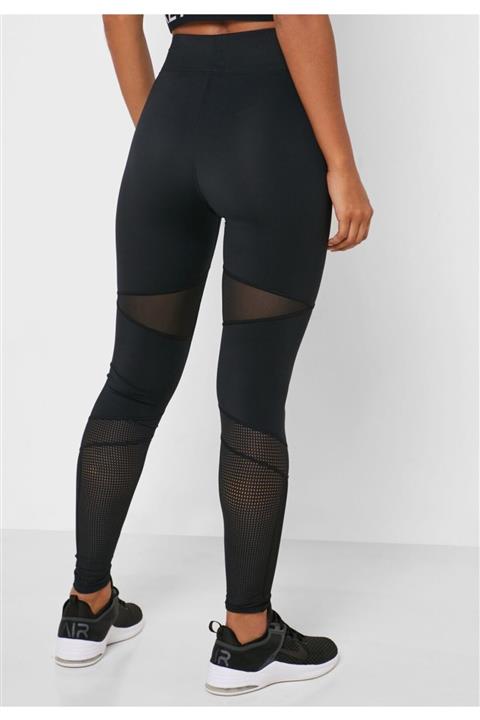 NIKKEN Nike Pro Luxe Leggings Mesh Mix Kadın Tayt - Siyah