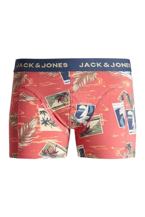 Jack & Jones Erkek Tropic Trunks Sn Pembe Boxer 12189253-20