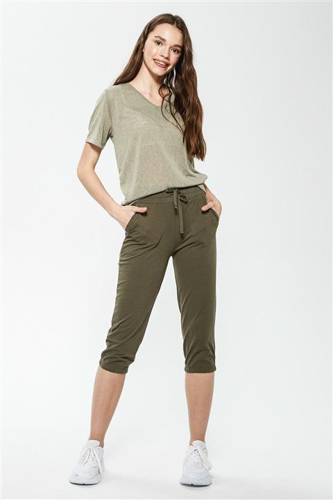 LC Waikiki Kadın Haki LCW Casual Capri