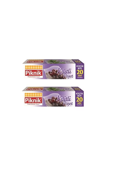 Piknik Küçük Boy Buzdolabı Poşeti 20 Li X 2 Adet