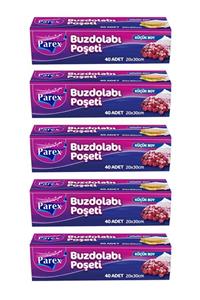Parex 40lı Küçük Boy Buzdolabı Poşeti- 5 Paket