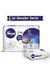 Sleepy Gece Külotu Lavanta Yağlı 5 Numara Junıor 24 Adet+ Temizlik Havlusu 40 Yaprak