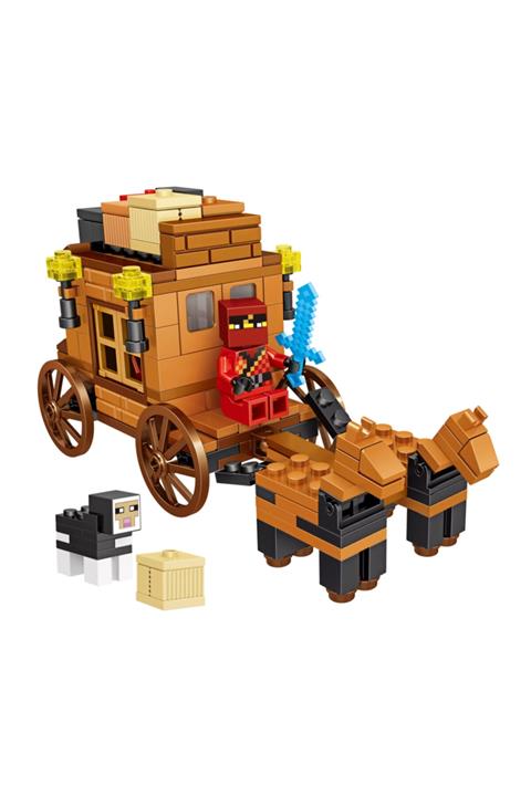 elife Es63047-1 Lego Yapı Oyuncak Seti Minecraft My World Serisi 227 Parça