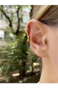 Okkostore Kadın Cerrahi Çelik Çubuk Tragus Kıkırdak Piercing