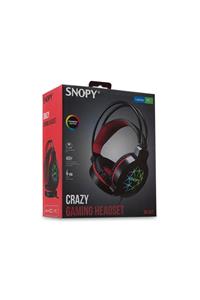 Snopy Kulaklık Mikrofonlu Oyuncu Usb Ledli Rampage Crazy Sn-gx7