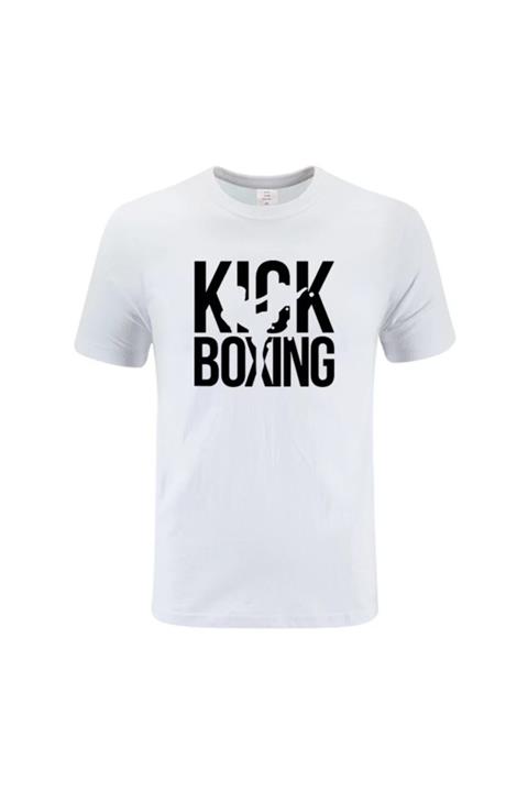 WolfKing Unisex Beyaz Baskılı T-shirt