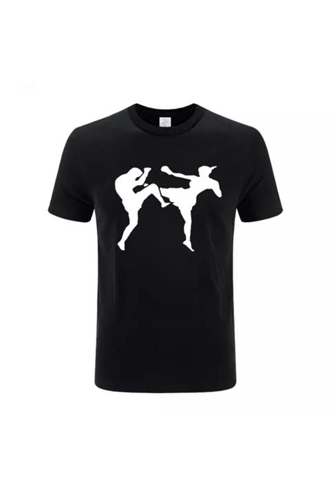 WolfKing Unisex Siyah Kısa Kollu T-shirt