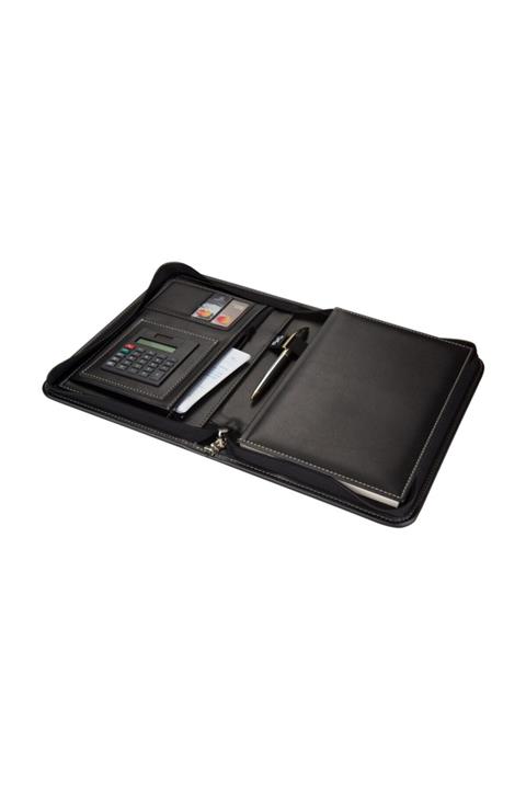 2K Diplomat Fermuarlı Organizer Kareli 17x24 Defterli