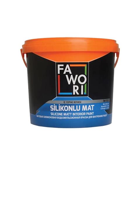 Fawori Silikonlu Mat Iç Cephe Duvar Boyası 2.5 Lt - Kül Gri