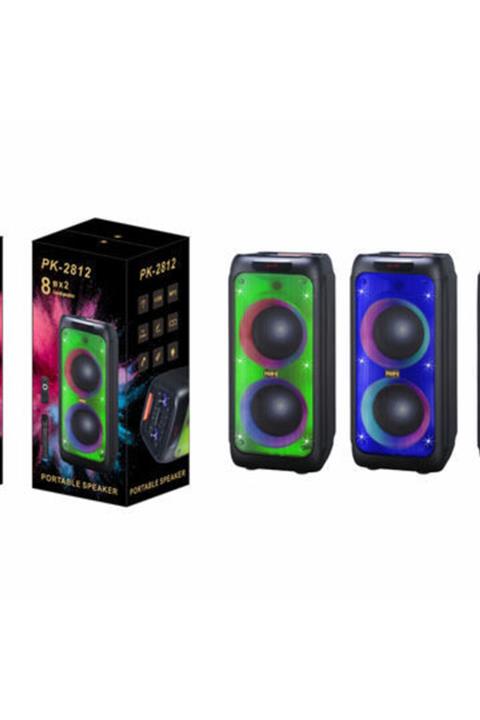 SIGHTZER Taşınabilir Kablosuz Mikrofonlu Hoparlör Bluetooth Speaker Party Box