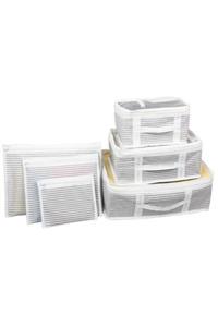 EASY TOPTAN Bavul İçi Düzenleyici Valiz Organizer 6lı Set  Çizgili