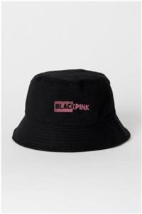 Orçun Özkarlıklı Siyah Kova Blackpink Şapka Balıkçı Şapka Bucket Hat