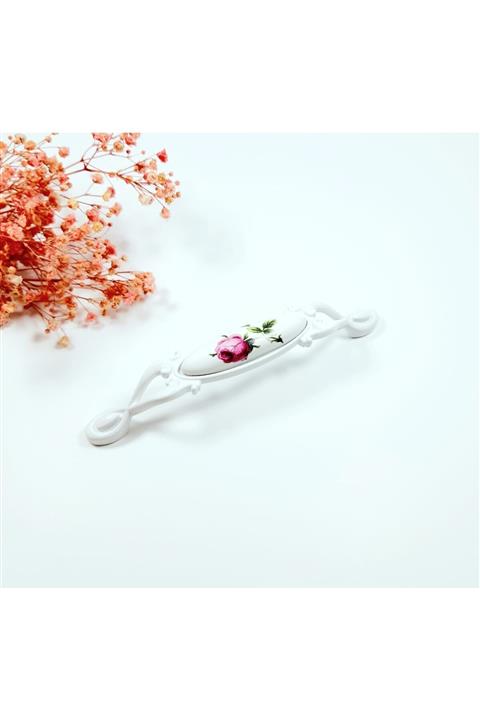 Red Level Zümrüt Beyaz 96 Mm Porselen Kulp Modelleri Dolap Çekmece Mobilya Mutfak Kulbu 125