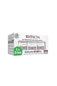 Bioxcin Klasik Yağlı Saçlar Için Saç Dökülmesine Karşı Bitkisel Şampuan 3 X 300 ml