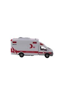 Furkan Toys Furkan 30211 Pilli Işıklı Metal Ambulans - 144