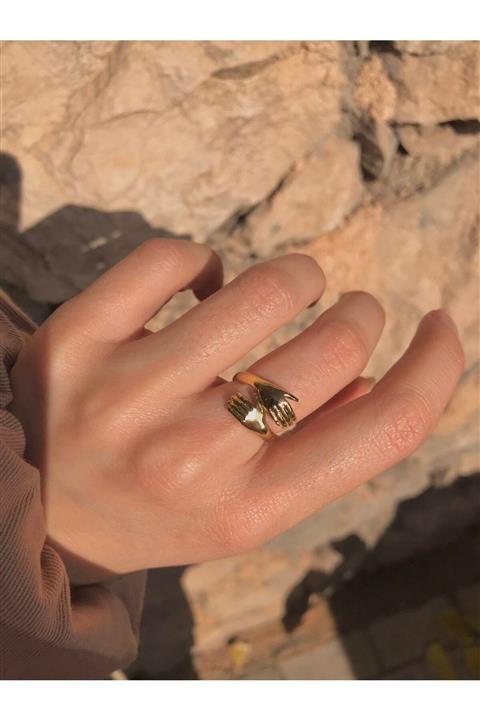 Harlofia Jewelry Altın Kaplama Sevgi Yüzüğü
