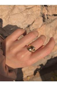 Harlofia Jewelry Altın Kaplama Sevgi Yüzüğü