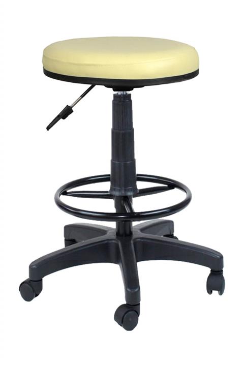 Bürocci Plastik Ayaklı Yüksek Tabure Krem