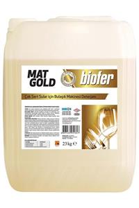 Biofer Mat Gold Çok Sert Sular Için Bulaşık Makinesi Deterjanı 23 Kg