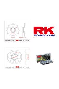 RK Kawasaki Zx-6 R Nınja X-ring Zincir Dişli Set 520 Xso-15/40t(2003-2004)