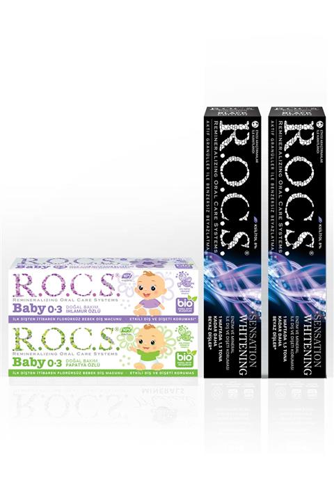 R.O.C.S. R.o.c.s Sensation Whitening Macun ve 0-3 Baby Macun