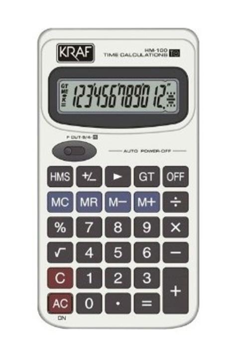 Kraft Hesap Makinesi Cep Tipi 12 Hane Hm-100
