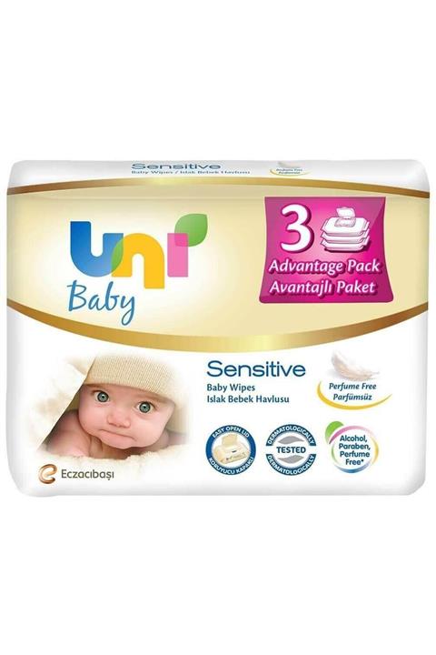 Uni Baby Marka: Sensitive Islak Havlu 3 Adet Kategori: Bebek Havlu