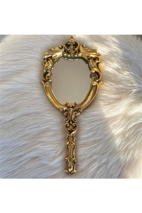 TUĞBAHOME El Aynası Gold Dantel Model