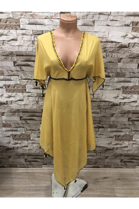 ELİT GİYİM Sarı Pareo