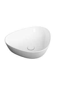 VitrA Plural 7812b403-0016 Üçgen Alçak Çanak Lavabo, Clean, 47 Cm, Beyaz