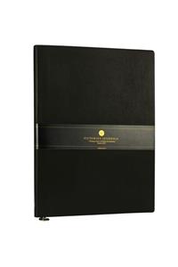 Victoria's Journals Smyth Classic Defter Çizgili Siyah 14,8x21