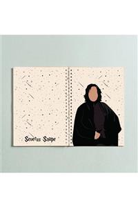 Paytak Moda Harry Potter Severus Snape Tasarım Spiralli A5 96 Yaprak Çizgisiz Defter Pytkdt0266