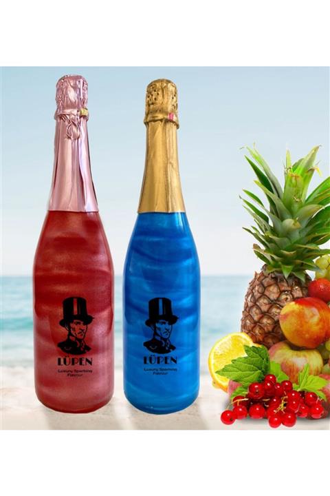 Lüpen Simli Lux Tropik Meyve Frenk Üzümü Aromalı 750 ml Gazlı İçecek 2 Adet
