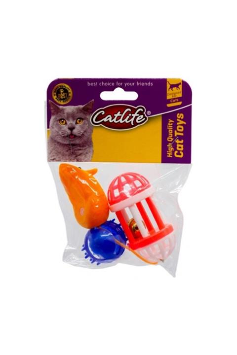 Catlife 201589 Kediler Için 3'lü Oyuncak Seti
