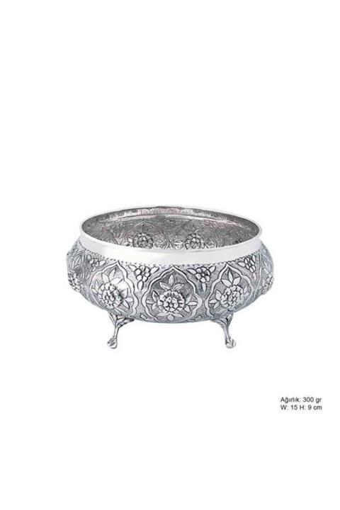 Gumush Papatya Desenli Gümüş Şekerlik