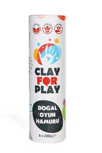 CLAY FOR PLAY 6'lı Doğal Oyun Hamuru