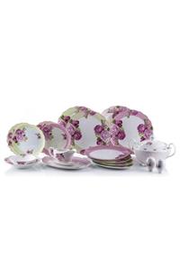 Porio Rosa 74 Parça Bonechina 24 Servisli Y.tk.