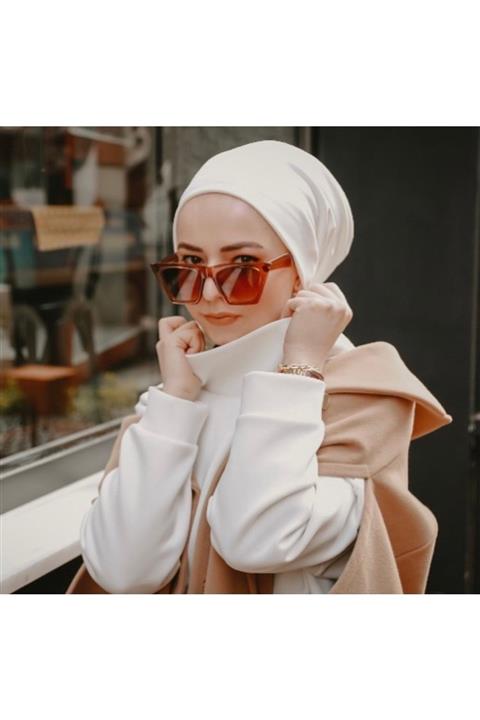 Htcimaj Kadın Beyaz Çift Taraflı Düz Model Bone