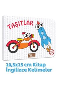 Kids Babies Taşıtlar Türkçe-ingilizce Kelimeler 10,5x15cm Kitap