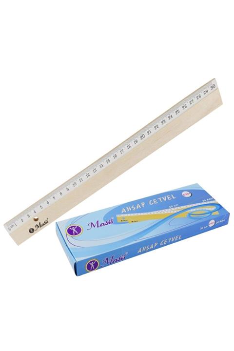 sahanedunya Masis 30cm. Tahta Cetvel Ct01 (4 Adet)