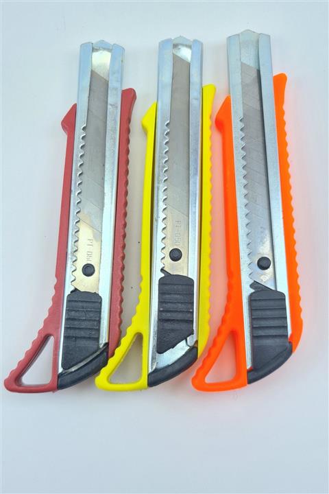 Citor Sarı Yarı Metal Maket Bıçağı 3 Adet