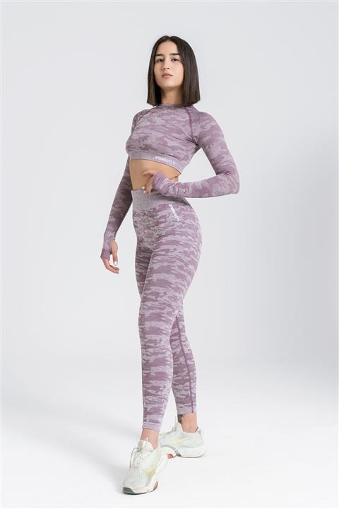 Gymwolves Dikişsiz Spor Tayt Kamuflaj Desen Action Serisi