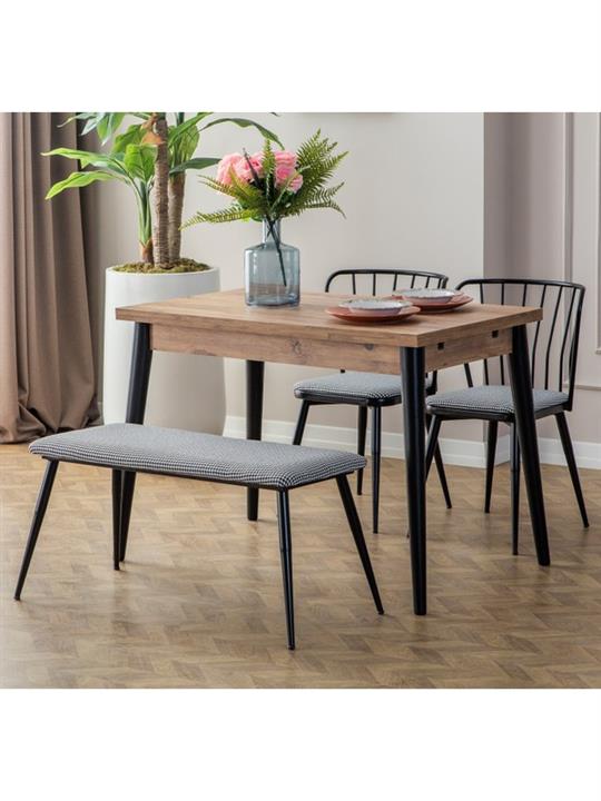 Eymense Luna 2 Sandalyeli Benchli Mutfak Masa Takımı