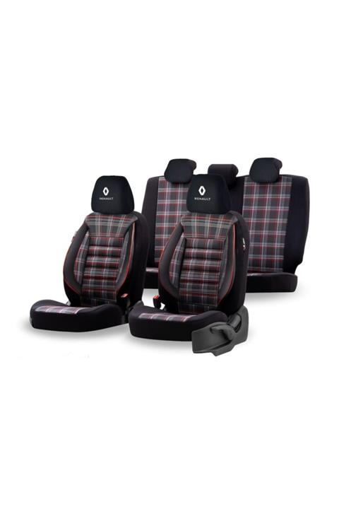 Alpha Renault Symbol Ortopedik Derili Ön Arka Oto Koltuk Kılıfı