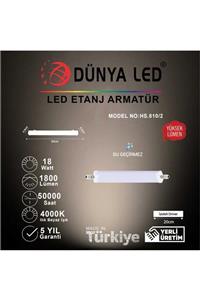 DÜNYA LED Hs.810/2 18w Led Etanj Çift Klemens Ip65 4000k Ilık Beyaz Işık