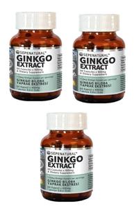 Sepe Natural 3 Adet Ginkgo Biloba Extract 60 Kapsül Ginko Ekstrakt Ekstresi