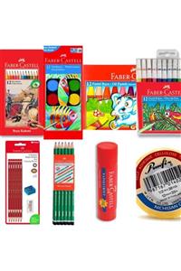 Faber Castell 8 Parça Set Okul Kırtasiye Seti