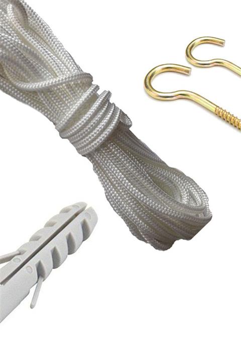 AKDE Balkon Koruma Filesi Montaj Bağlantı Ekipman Seti