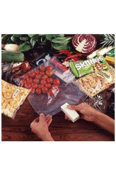 FırsatVar Gıda Kuruyemiş Poşeti Kapatıcı Pilli Poşet Ağzı Kapatma Makinesi